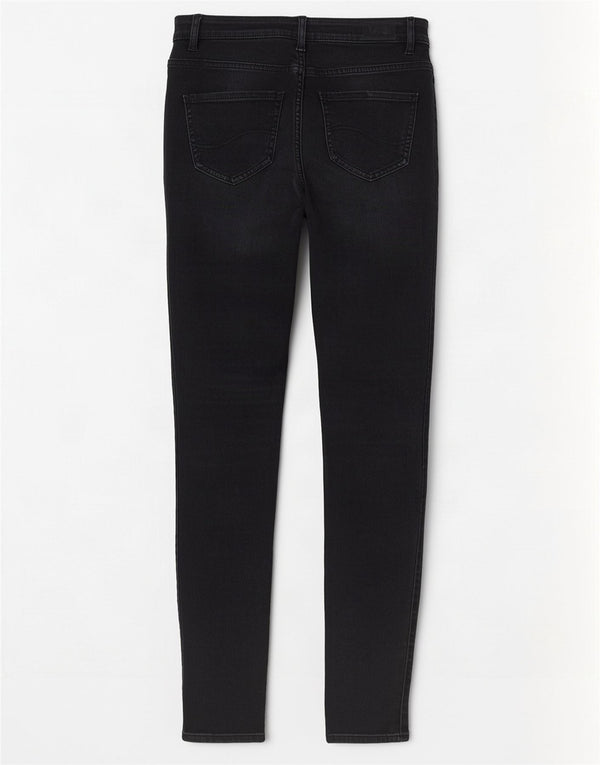 Женские джинсы скинни Lee W26 L30, черный хлопок