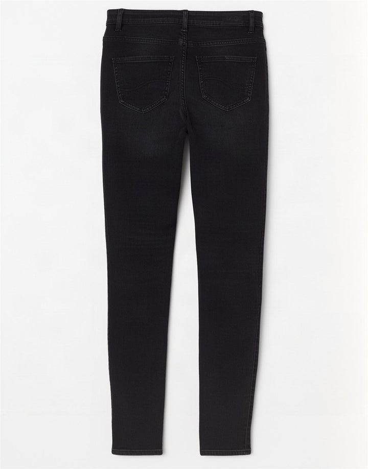 Женские джинсы скинни Lee W26 L30, черный хлопок