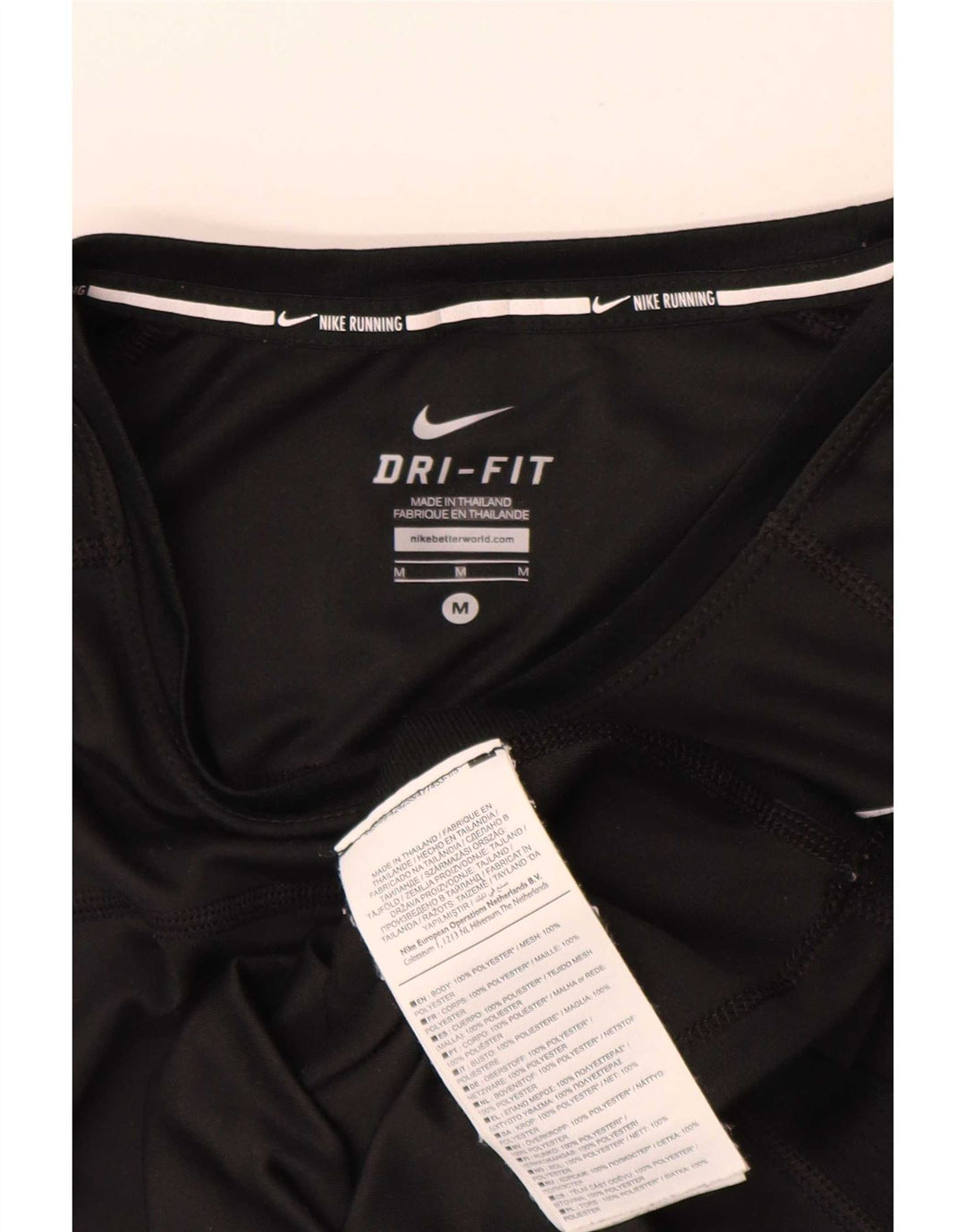 Женская футболка Nike Dri Fit Top UK 12, средний черный полиэстер