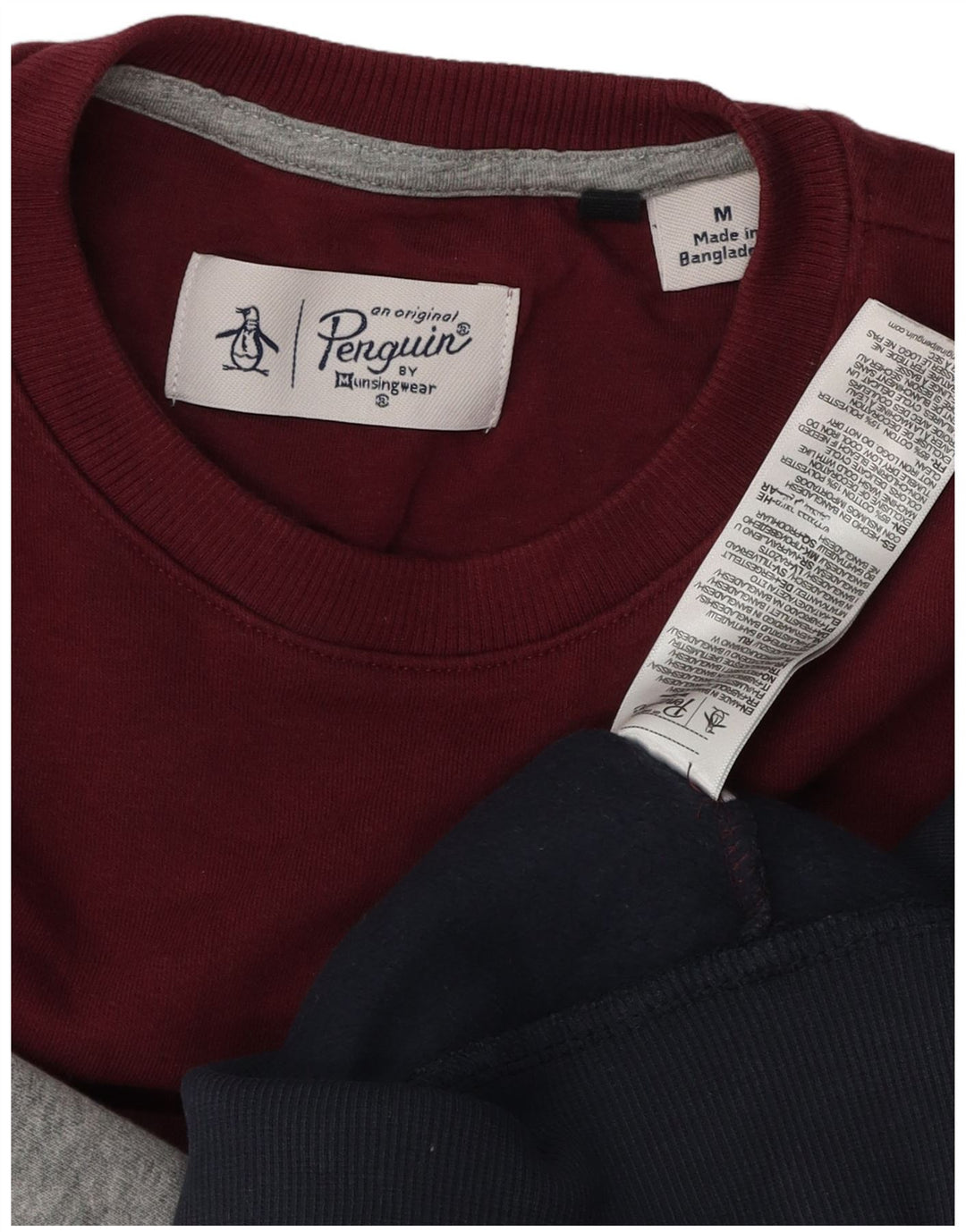 Мужской свитер PENGUIN, джемпер, средний, разноцветный, хлопок с цветными блоками