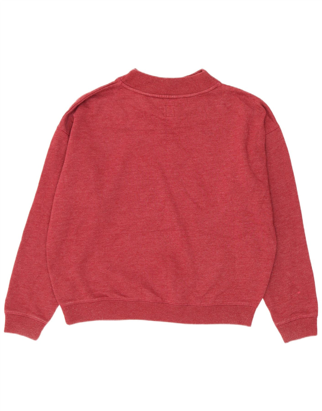 Женский джемпер-толстовка оверсайз Jack Wills UK 12, хлопковый средний красный цвет