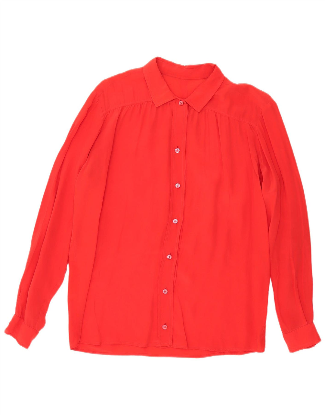 Винтажная женская блузка-рубашка UK 18 XL, красная