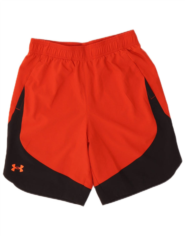 Мужские спортивные шорты UNDER ARMOR, маленькие оранжевые цветные блоки