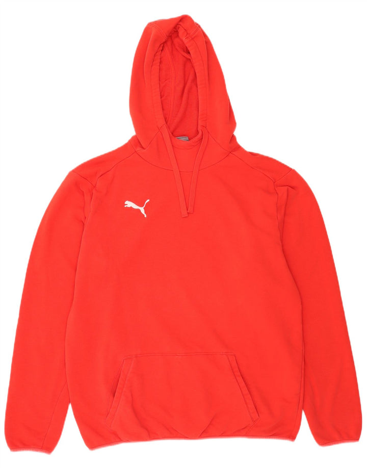 Мужской джемпер с капюшоном Puma, большой красный, хлопок