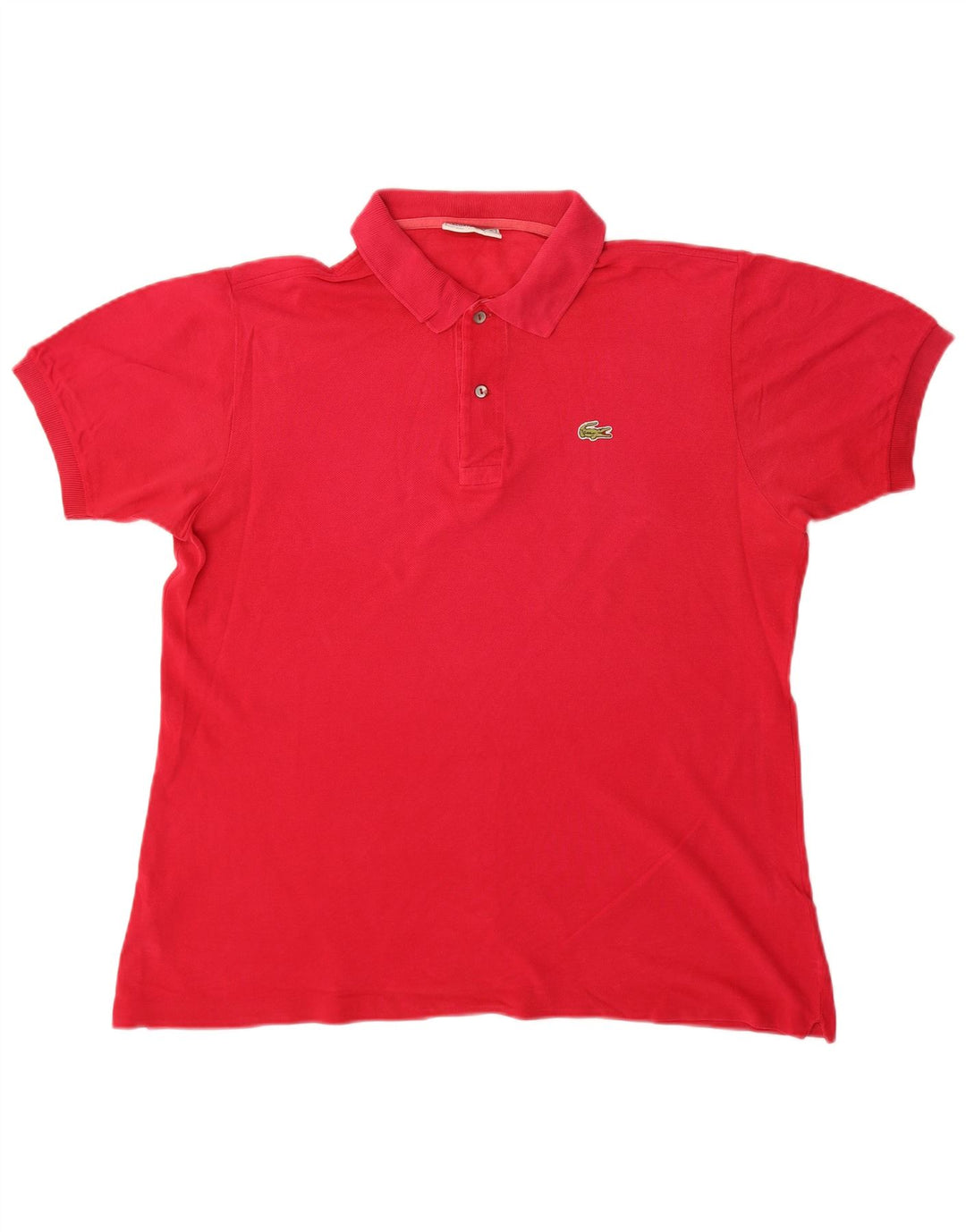 Мужская рубашка-поло Lacoste, большая красная, хлопковая