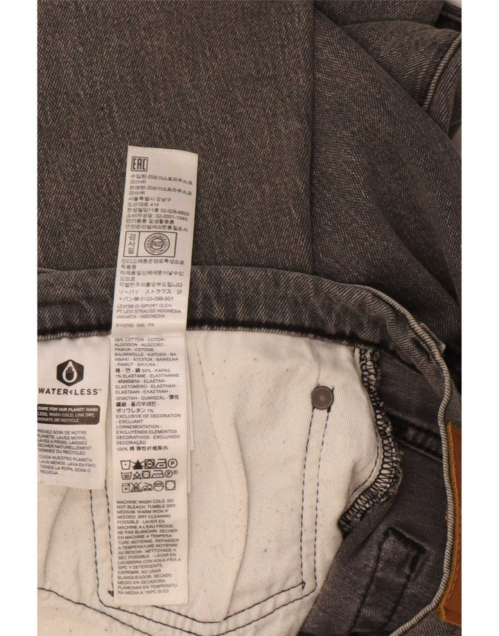 Мужские зауженные зауженные джинсы Levi's 512 W34 L32 Серые хлопковые