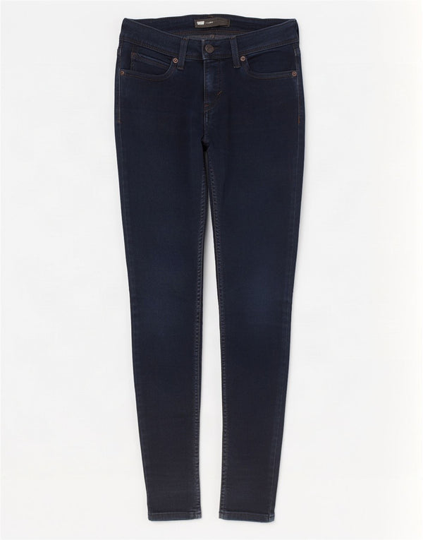 Женские джинсы скинни Levi's W25 L30, темно-синий, хлопок