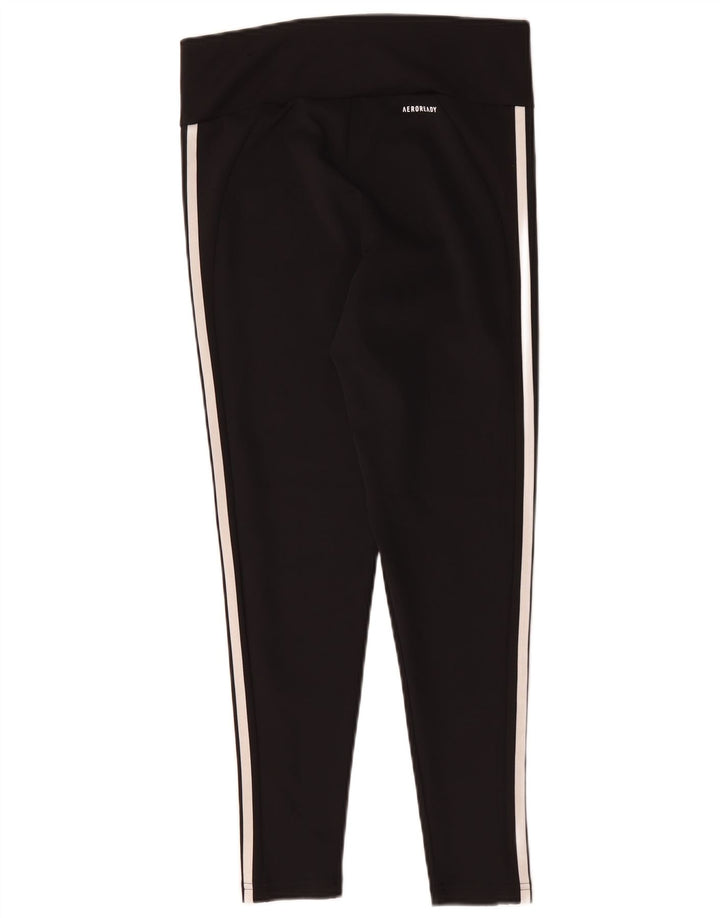 Женские леггинсы Adidas Aeroready UK 12/14, средний черный полиэстер