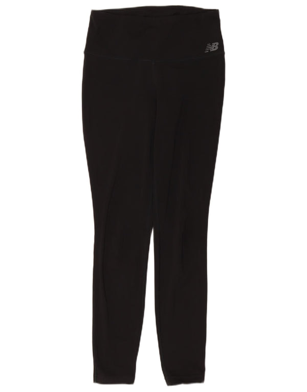 New Balance Womens Leggings UK 14 Medium  Black Polyester