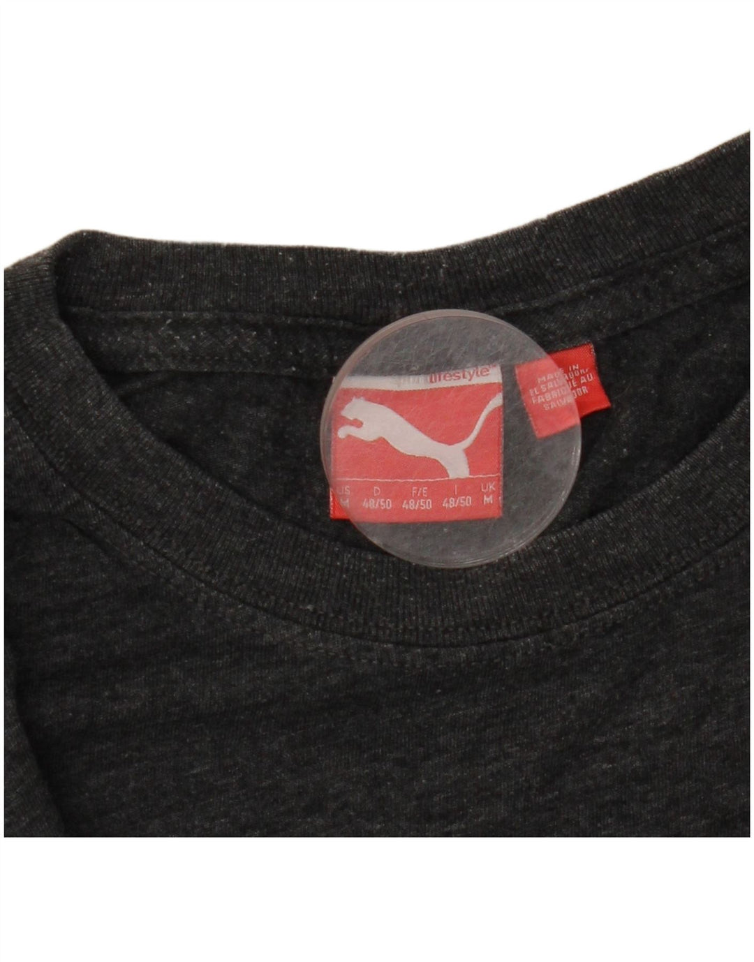 Мужская футболка с рисунком PUMA, средний серый в крапинку