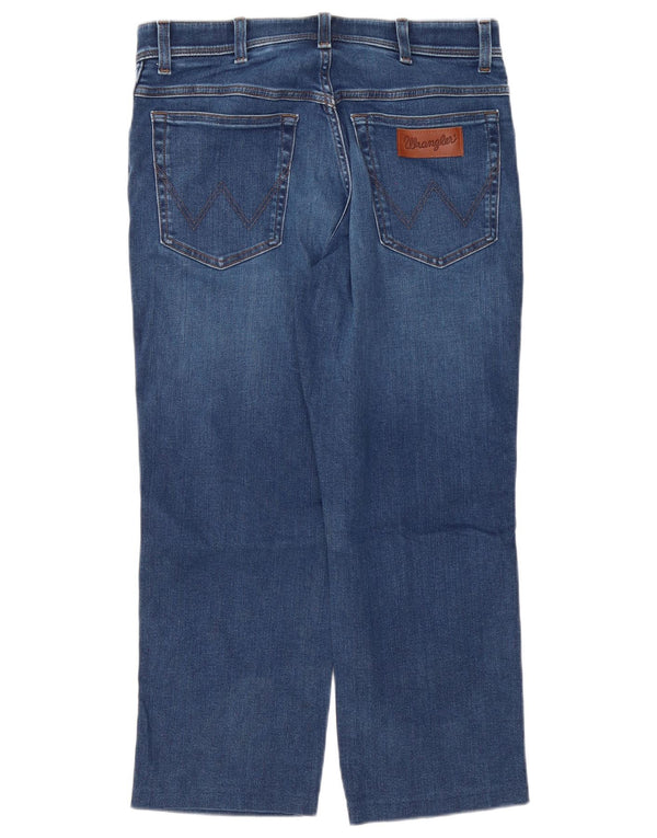 Мужские прямые джинсы Wrangler Texas W34 L26, синий хлопок