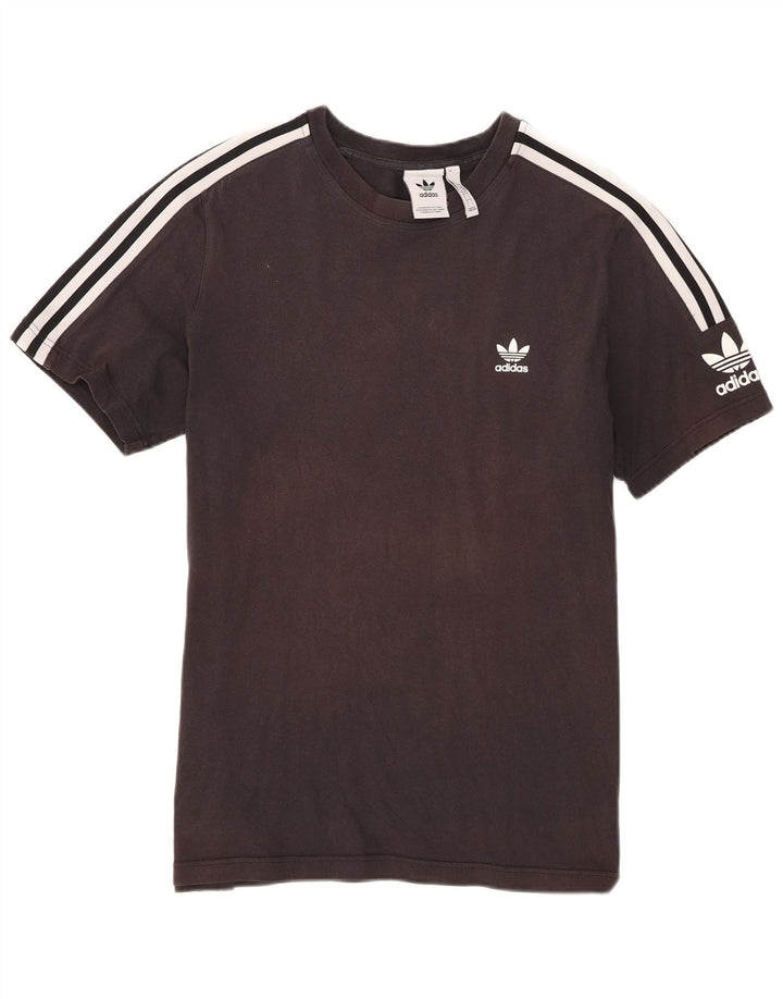 Мужская футболка Adidas Top большого размера из хлопка черного цвета