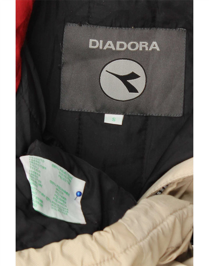 Мужская лыжная куртка Diadora с графическим рисунком, маленькая белая, полиэстер с цветными блоками