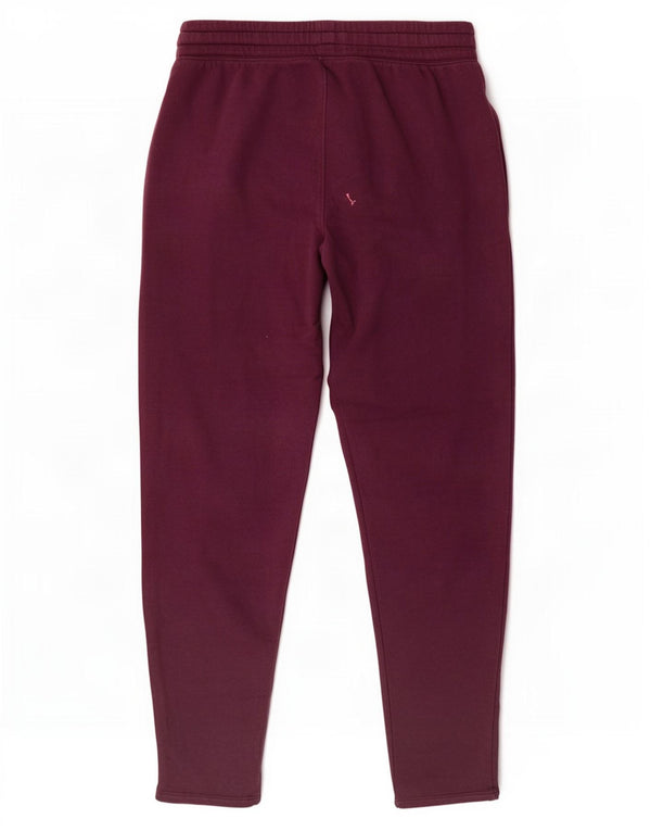 Under Armour Womens Graphic Tracksuit Trousers UK 14 Medium Maroon Cotton