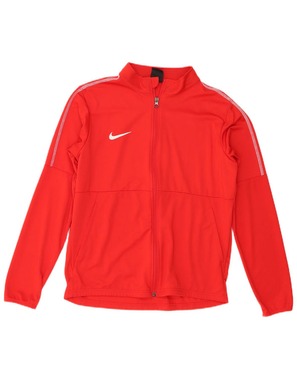 Спортивная куртка Nike Dri Fit для мальчиков 13–14 лет, красный полиэстер, размер XL