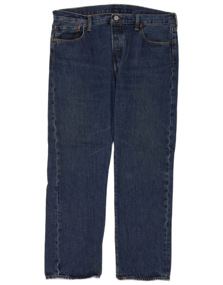 Мужские прямые джинсы Levi's 501 стандартного кроя W36 L30 синие, хлопок
