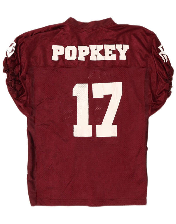 Женская футболка с рисунком Champion Ridge 17, верхняя часть UK 14, большой бордовый нейлон