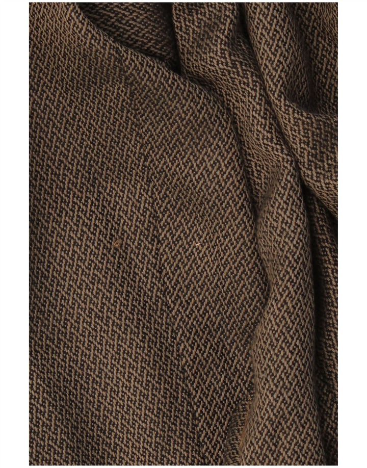 LUISA SPAGNOLI Женский пиджак на 1 пуговице IT 46 Большой коричневый с геометрическим узором