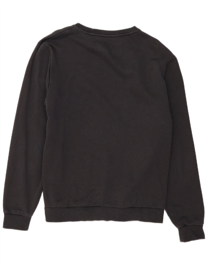 Мужской свитшот с рисунком Puma, большой черный хлопковый джемпер