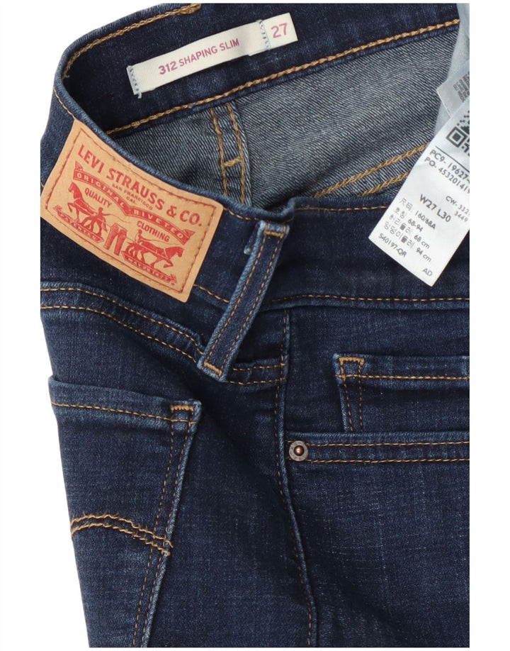 Женские джинсы Levi's 312 Shaping Slim W27 L30, темно-синий, хлопок