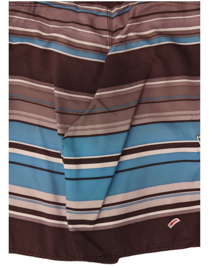 BILLABONG Мужские шорты для плавания с рисунком, полиэстер среднего серого цвета в полоску