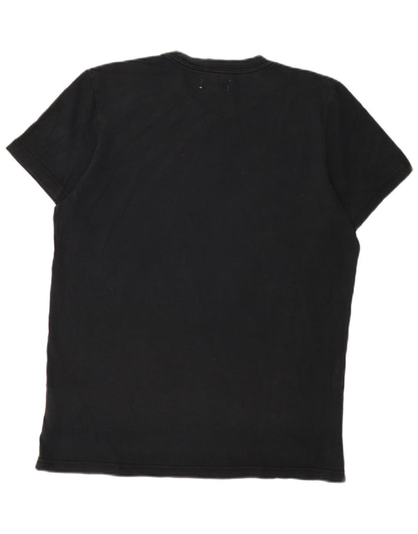 Мужская футболка с рисунком Adidas Top Medium Black Cotton