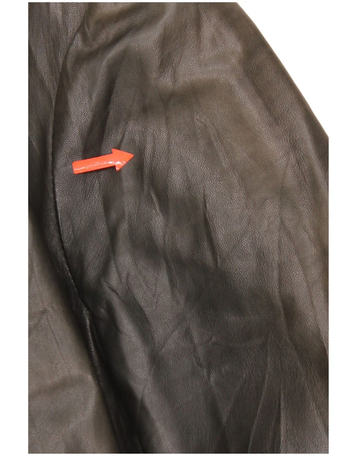 Мужская кожаная куртка IT 48 Medium Black Leather