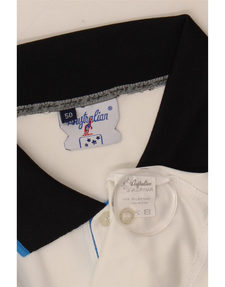 Рубашка-поло мужская AUSTRALIAN L'ALPINA IT 50 Medium White Colourblock