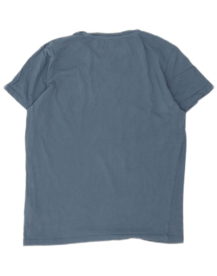 Мужская футболка с рисунком Jack & Jones, маленький синий хлопок
