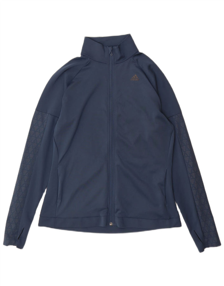 Женский спортивный костюм Adidas Climalite, верхняя куртка UK 18 XL, темно-синий полиэстер