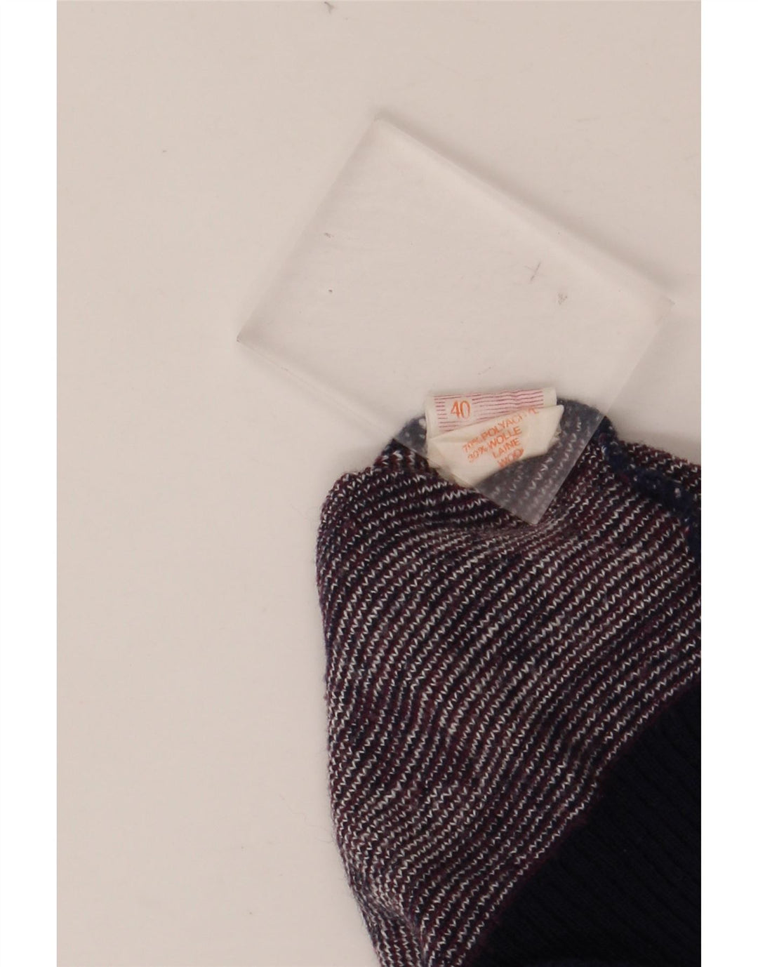 Мужской свитер VINTAGE с круглым вырезом UK 40, средний бордовый Fair Isle