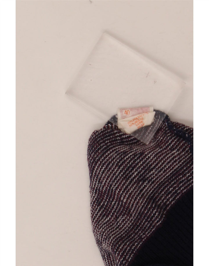 Мужской свитер VINTAGE с круглым вырезом UK 40, средний бордовый Fair Isle