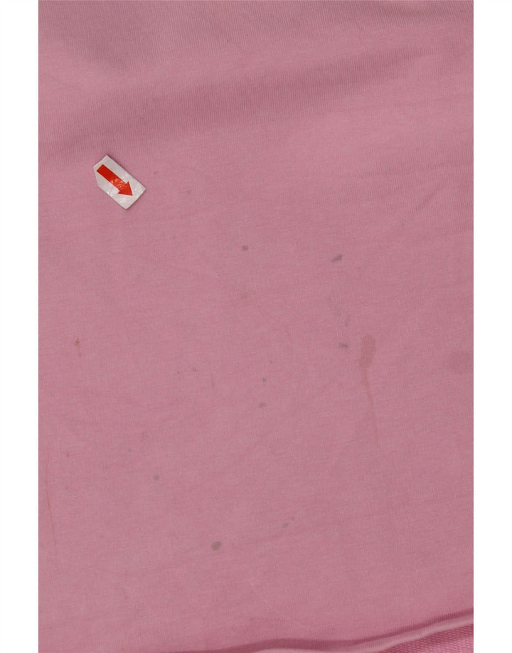 Женская футболка с рисунком PUMA Top UK 18 XL, розовая, хлопок с цветными блоками