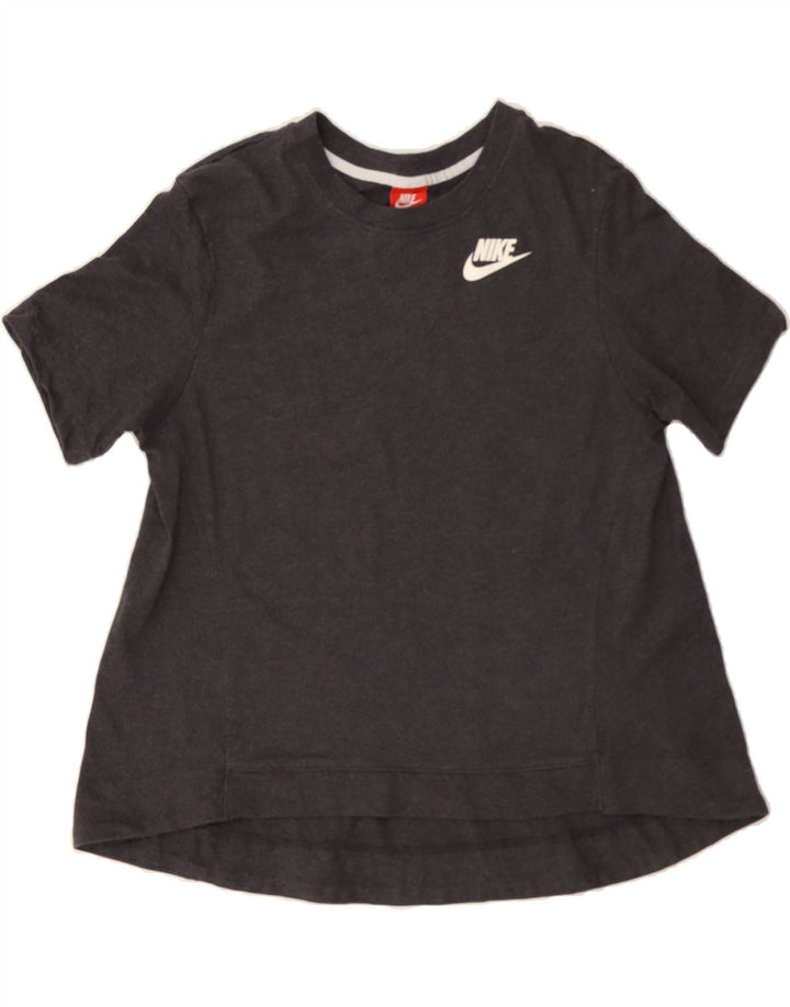 NIKE Womens T-Shirt Top UK 16 Large Grey Cotton Vintage Nike and Second-Hand Nike from Messina Hembry 