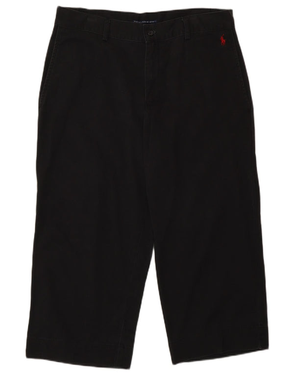 Женские капри Ralph Lauren, размер США 12, большой размер W30 L22, черный хлопок