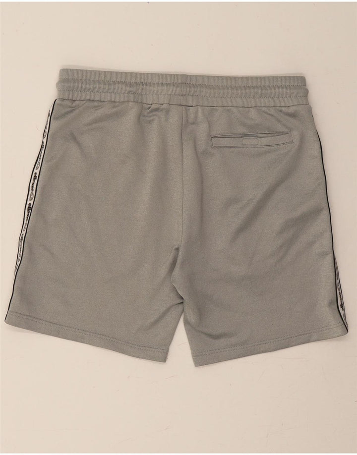 ELLESSE Mens Graphic Sport Shorts Small  Grey Polyester Vintage Ellesse and Second-Hand Ellesse from Messina Hembry 