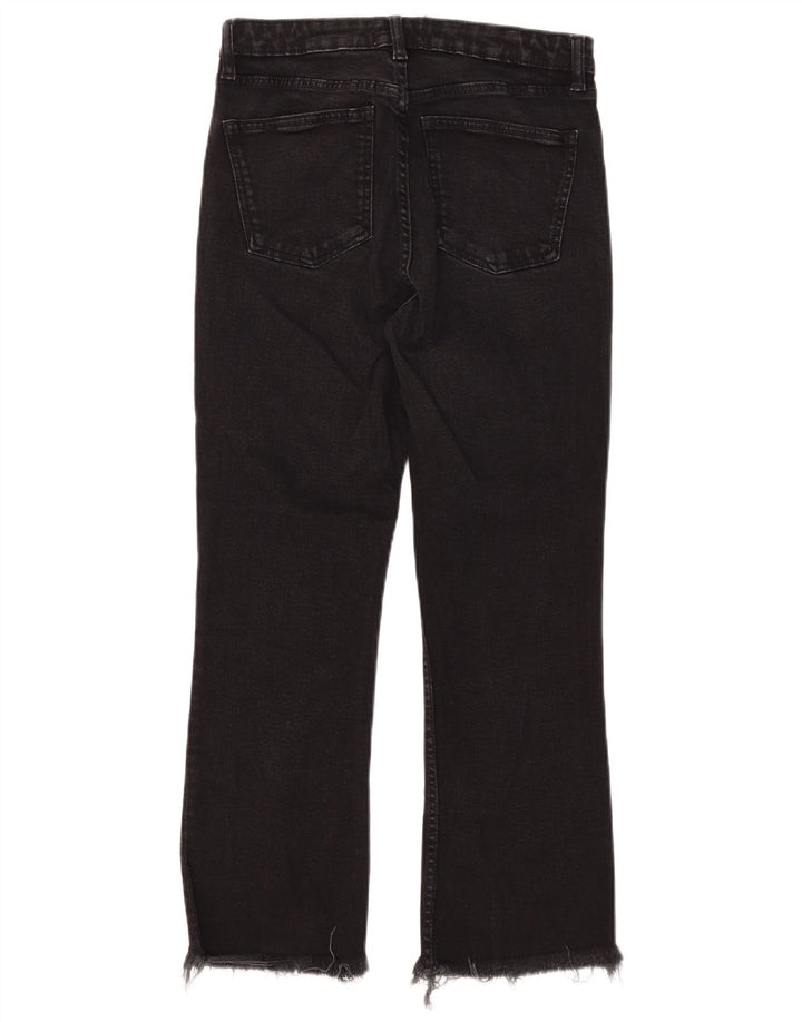 Женские укороченные джинсы Zara EU 38 Small W28 L25, черные