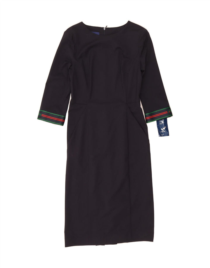 FORINT Womens 3/4 Sleeve Maxi Dress IT 40 Small Navy Blue Acetate Vintage Forint and Second-Hand Forint from Messina Hembry 
