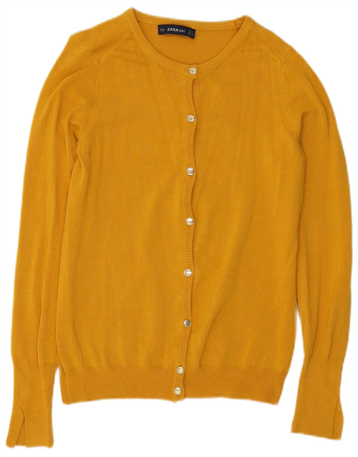 Женский кардиган ZARA UK 10, маленький желтый