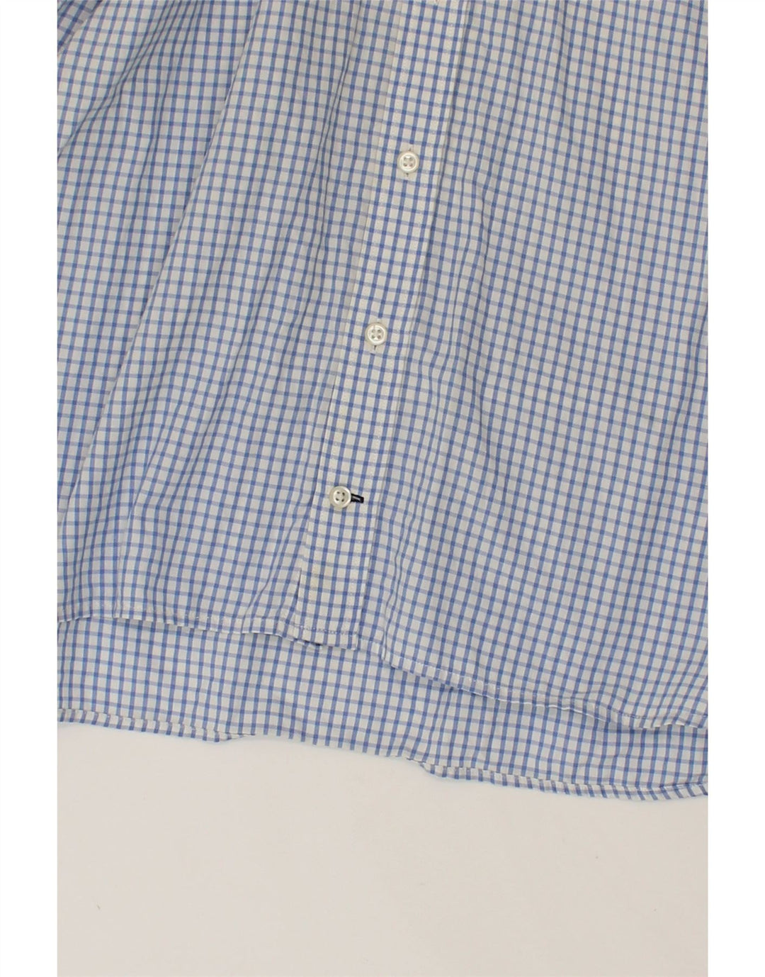 TOMMY HILFIGER Mens Shirt Medium Blue Check Cotton Vintage Tommy Hilfiger and Second-Hand Tommy Hilfiger from Messina Hembry 