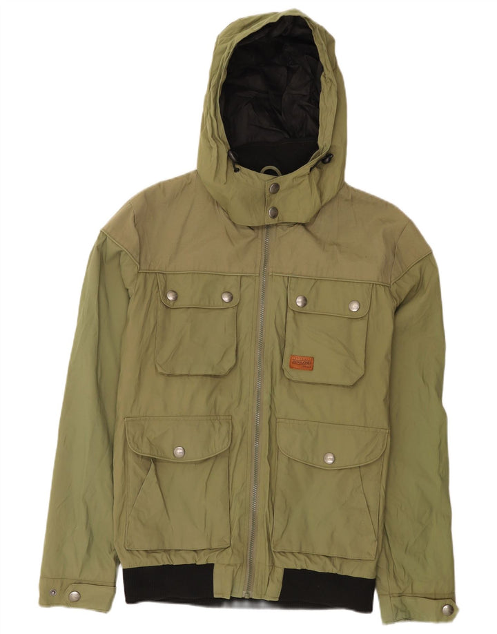 Мужская куртка Jack & Jones с капюшоном UK 38, средний хаки, нейлон
