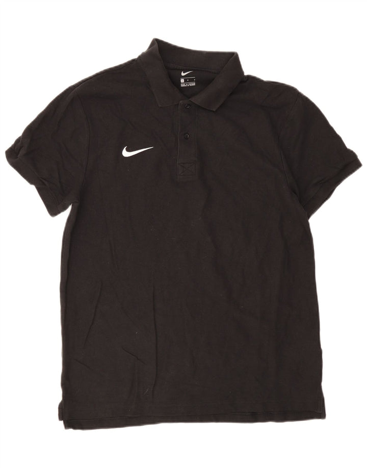 Мужская рубашка-поло Nike, большая черная, хлопковая
