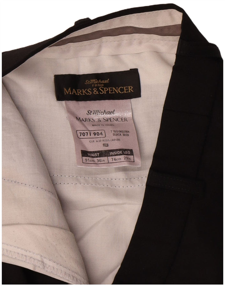 Мужские прямые брюки Marks & Spencer St. Michael W36 L29 черные