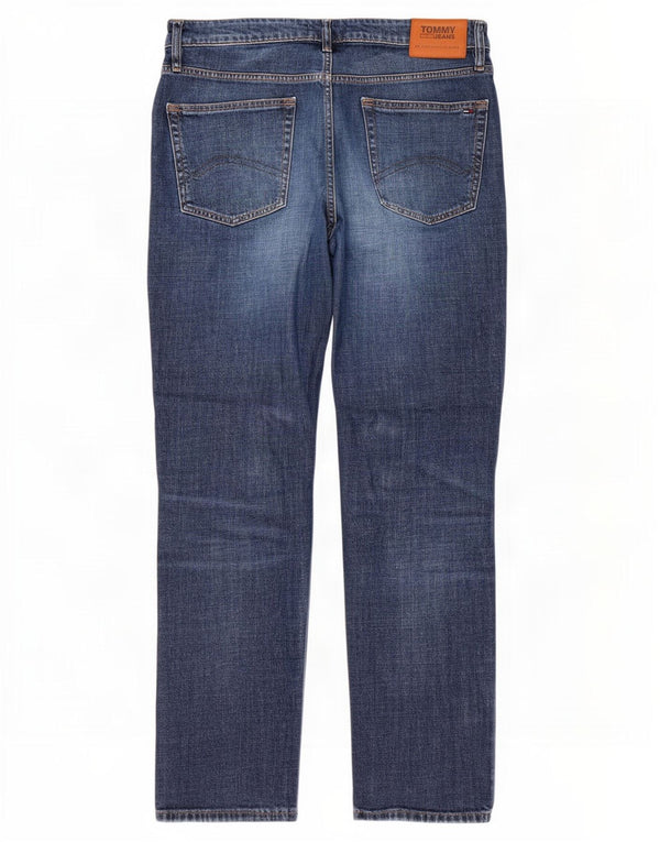 Мужские прямые джинсы Tommy Hilfiger W34 L32 синие, хлопок