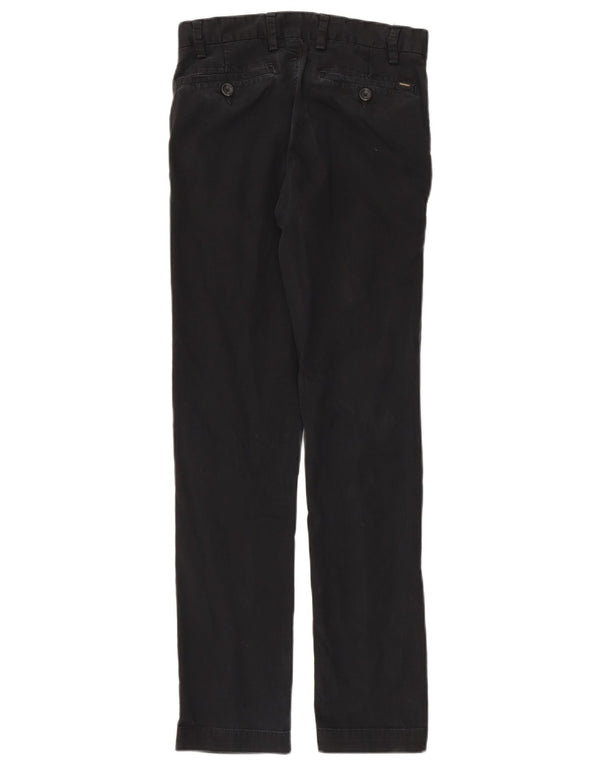 Мужские тонкие повседневные брюки Superdry W28 L32, черный хлопок