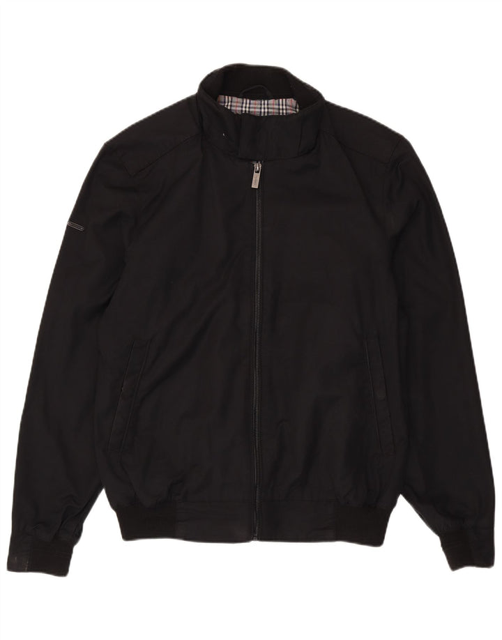 Мужская куртка-бомбер Superdry UK 40, большая черная, хлопок