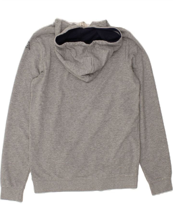 KAPPA Mens Graphic Hoodie Jumper Medium Grey Vintage Kappa and Second-Hand Kappa from Messina Hembry 