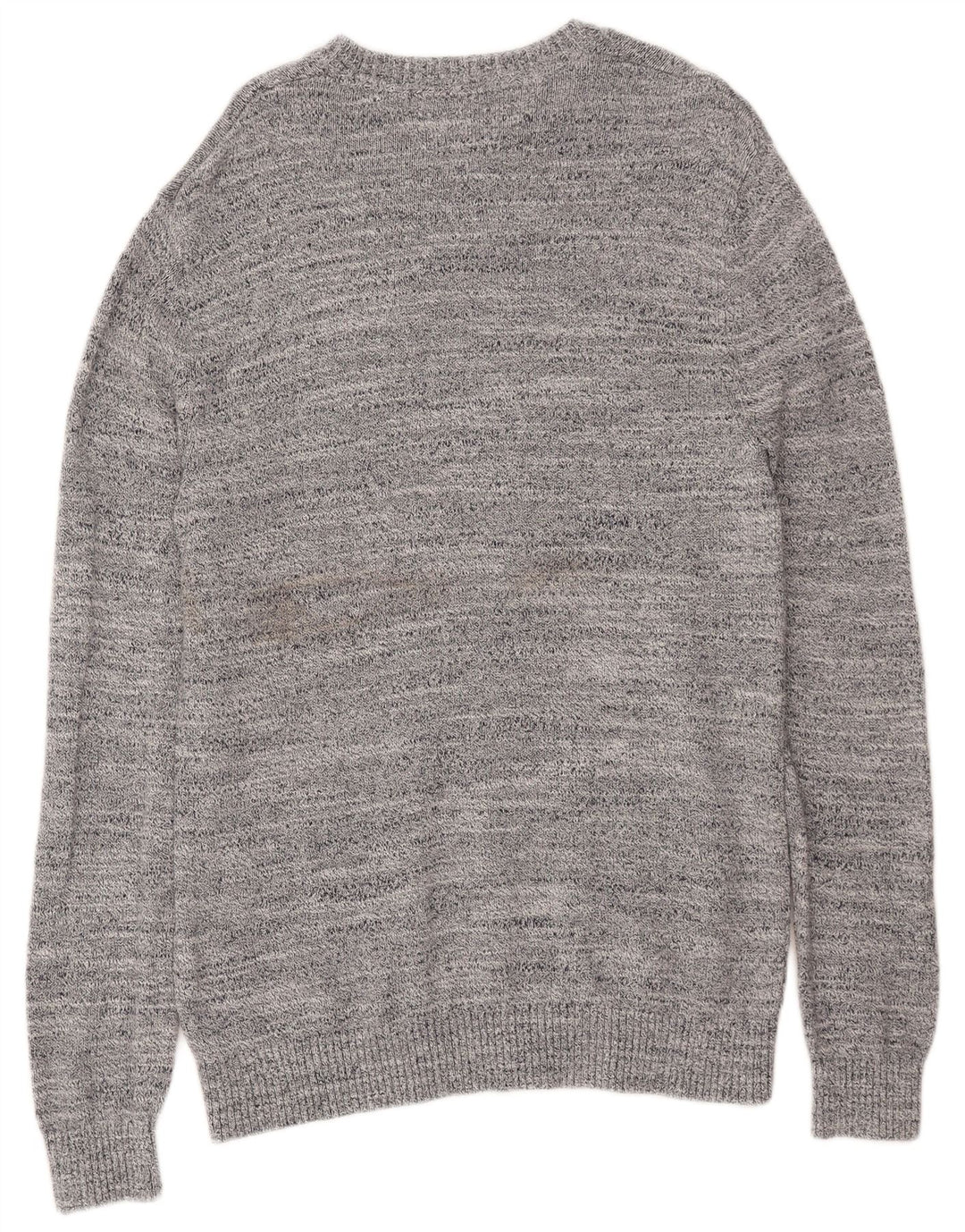 TOMMY HILFIGER Mens Crew Neck Jumper Sweater Medium Grey Flecked