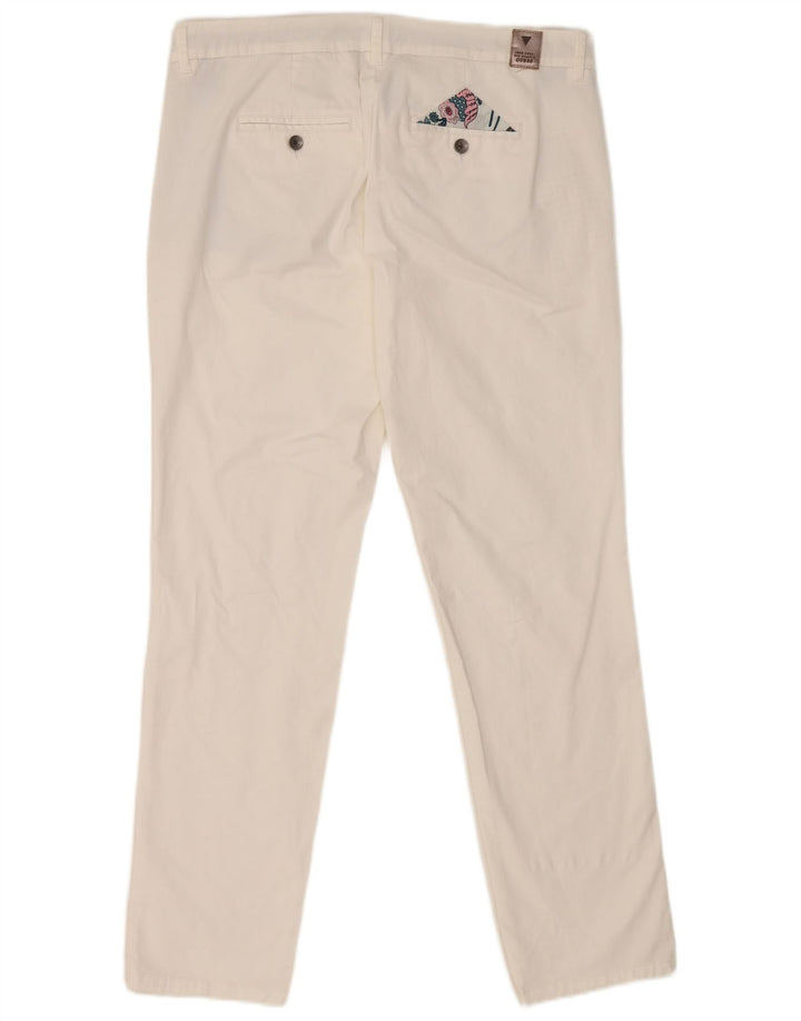 Женские брюки чинос Guess Berta Slim Fit W34 L29 белые