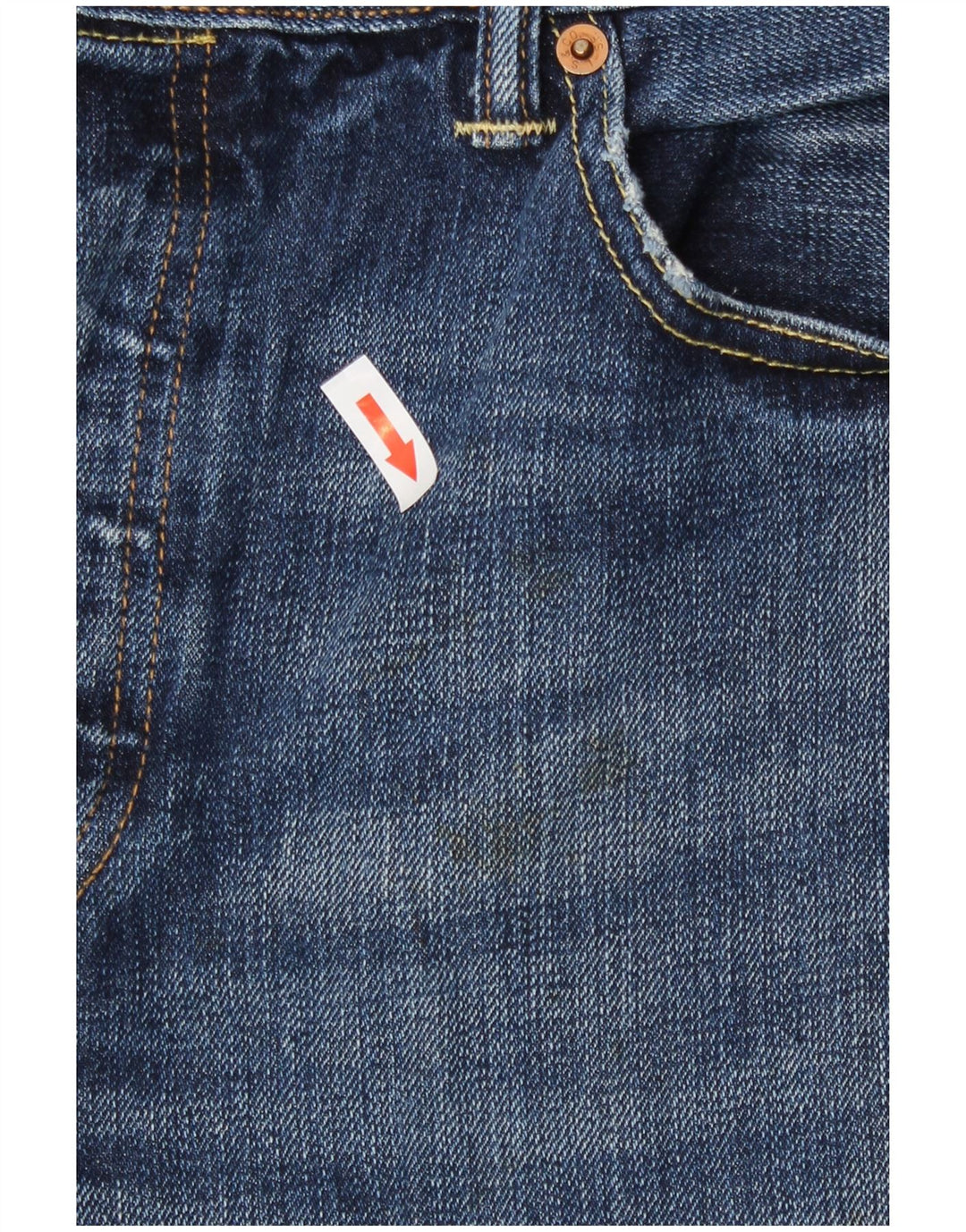 Мужские укороченные джинсы Levi's 501 W34 L25 синие